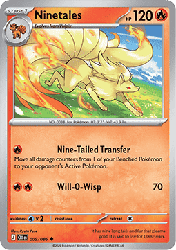 Ninetales 009/86 — Chaos Rising (English Pokémon TCG card)
