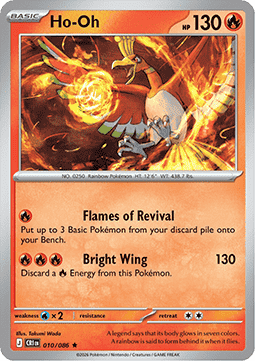 Ho-Oh 010/86 — Chaos Rising (English Pokémon TCG card)