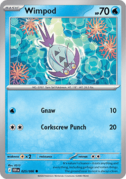 Wimpod 025/86 — Chaos Rising (English Pokémon TCG card)