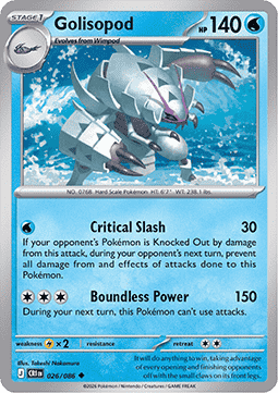 Golisopod 026/86 — Chaos Rising (English Pokémon TCG card)