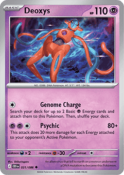 Deoxys 031/86 — Chaos Rising (English Pokémon TCG card)
