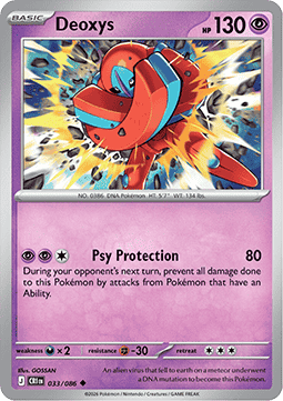 Deoxys 033/86 — Chaos Rising (English Pokémon TCG card)