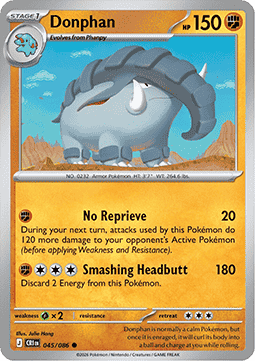 Donphan 045/86 — Chaos Rising (English Pokémon TCG card)