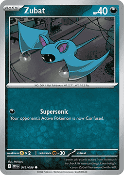 Zubat 049/86 — Chaos Rising (English Pokémon TCG card)