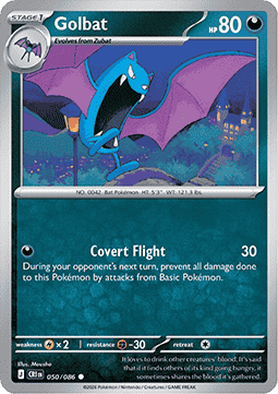 Golbat 050/86 — Chaos Rising (English Pokémon TCG card)