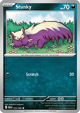 Stunky 053/86 — Chaos Rising (English Pokémon TCG card)