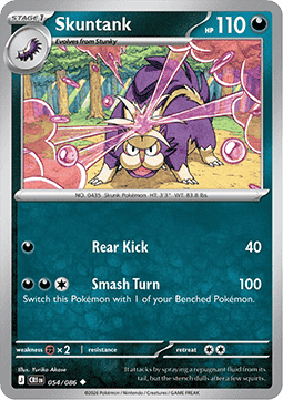 Skuntank 054/86 — Chaos Rising (English Pokémon TCG card)