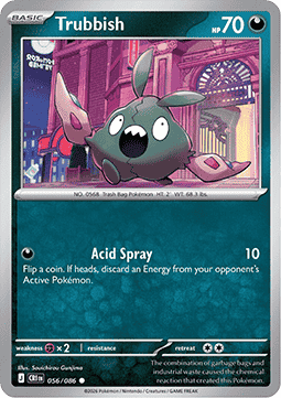 Trubbish 056/86 — Chaos Rising (English Pokémon TCG card)