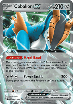Cobalion ex 064/86 — Chaos Rising (English Pokémon TCG card)