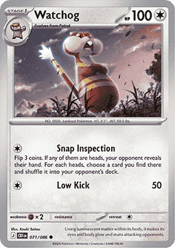 Watchog 071/86 — Chaos Rising (English Pokémon TCG card)