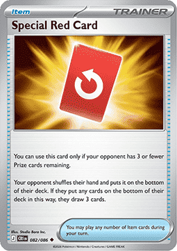 Special Red Card 082/86 — Chaos Rising (English Pokémon TCG card)