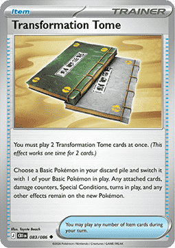 Transformation Tome 083/86 — Chaos Rising (English Pokémon TCG card)
