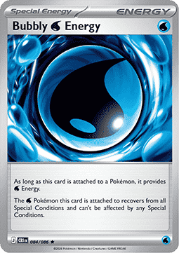 Bubbly Water Energy 084/86 — Chaos Rising (English Pokémon TCG card)
