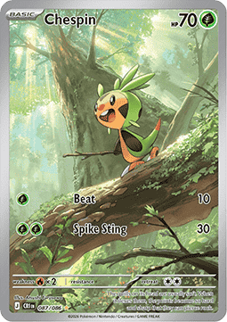 Chespin 087/86 — Chaos Rising (English Pokémon TCG card)