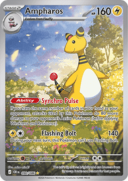 Ampharos 090/86 — Chaos Rising (English Pokémon TCG card)