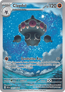 Claydol 092/86 — Chaos Rising (English Pokémon TCG card)