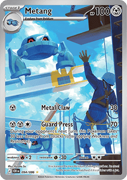 Metang 094/86 — Chaos Rising (English Pokémon TCG card)