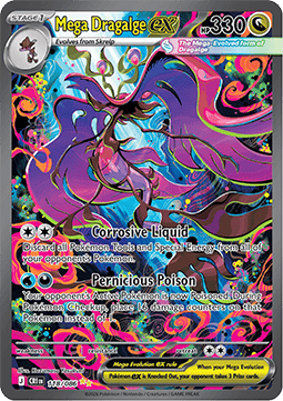 Mega Dragalge ex 118/86 — Chaos Rising (English Pokémon TCG card)