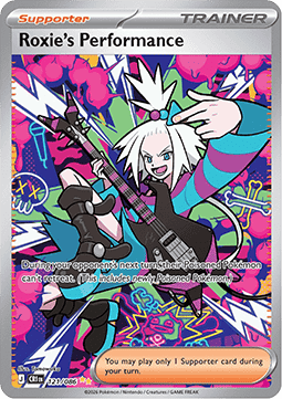 Roxie's Performance 121/86 — Chaos Rising (English Pokémon TCG card)