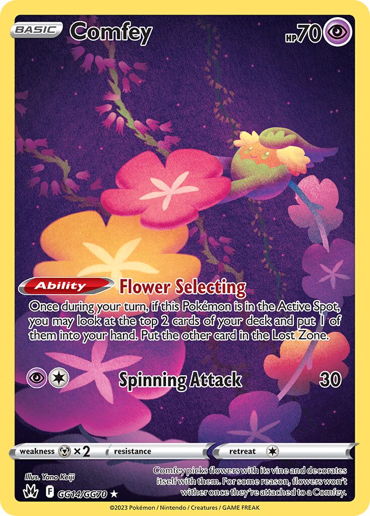 Comfey 014 — Crown Zenith (Galarian Gallery) (English Pokémon TCG card)