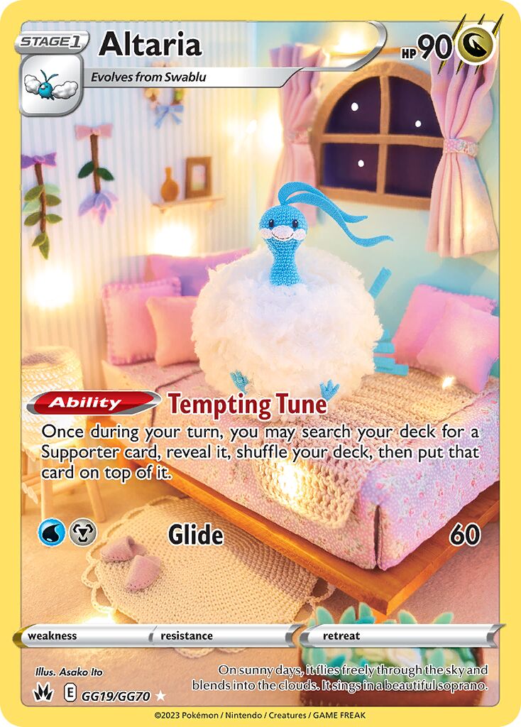 Altaria 019 — Crown Zenith (Galarian Gallery) (English Pokémon TCG card)