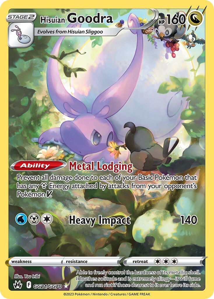 Hisuian Goodra 021 — Crown Zenith (Galarian Gallery) (English Pokémon TCG card)