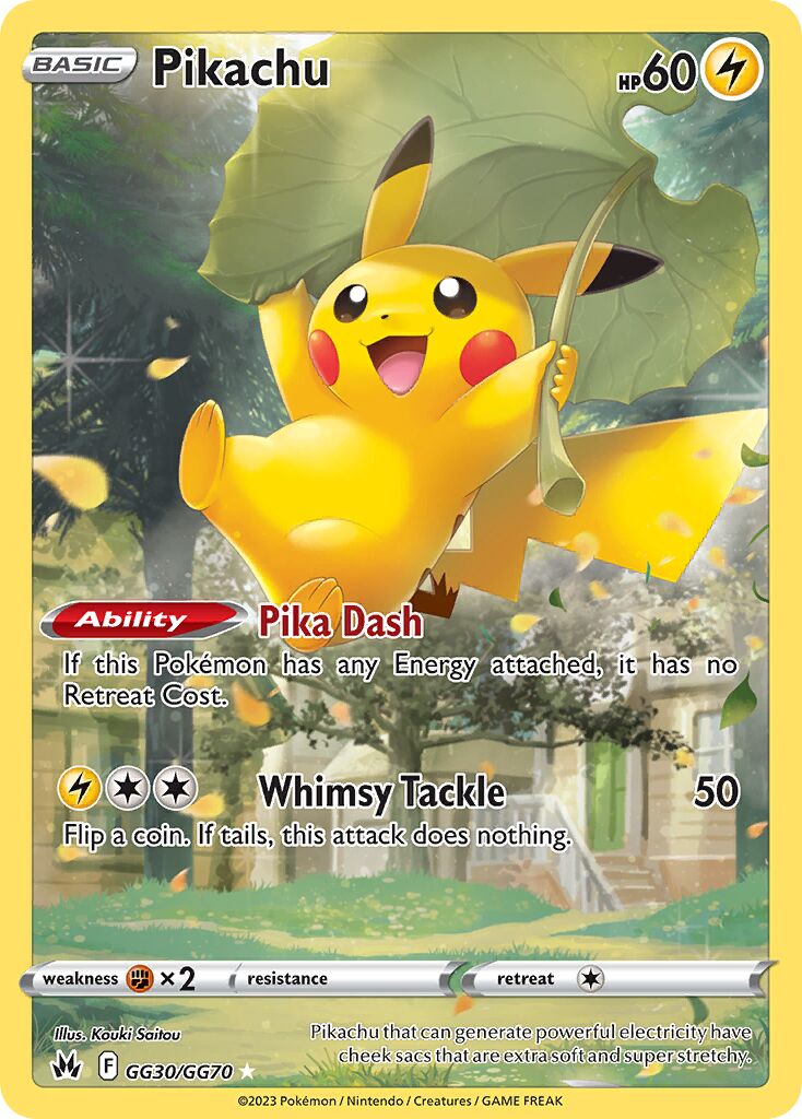 Pikachu 030 — Crown Zenith (Galarian Gallery) (English Pokémon TCG card)