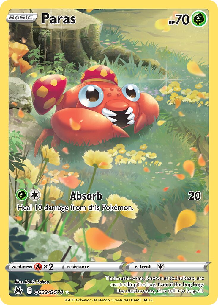 Paras 032 — Crown Zenith (Galarian Gallery) (English Pokémon TCG card)