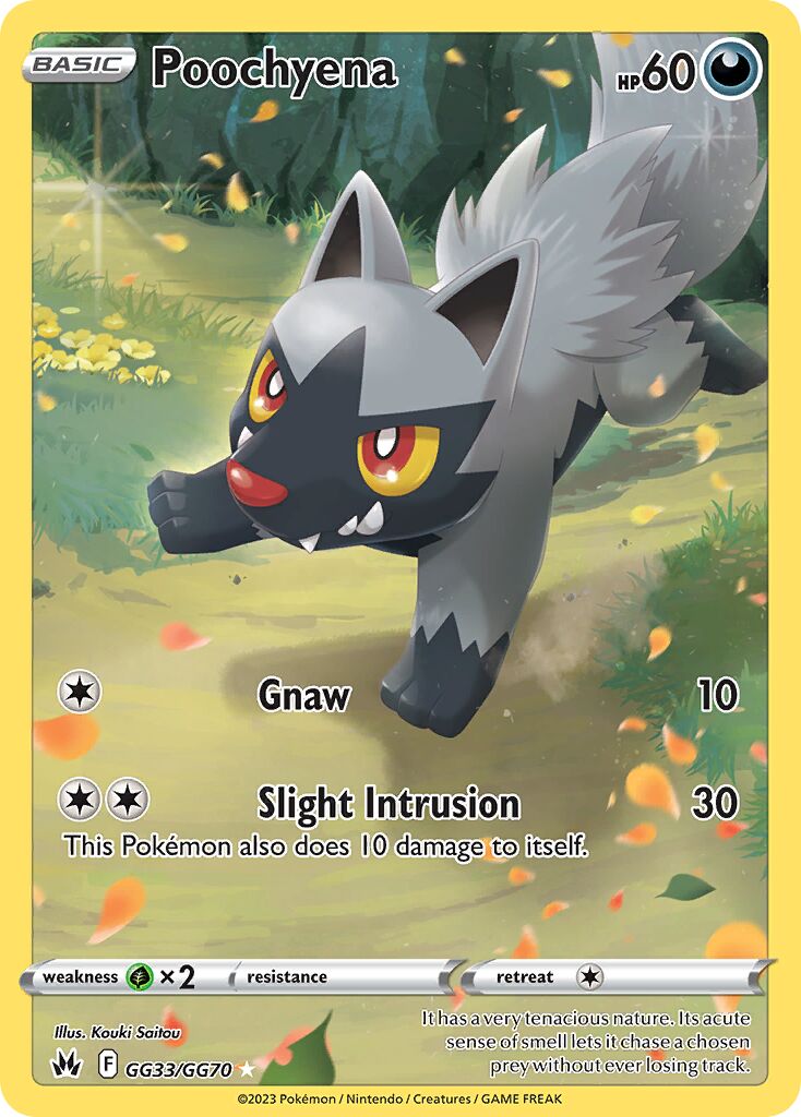 Poochyena 033 — Crown Zenith (Galarian Gallery) (English Pokémon TCG card)