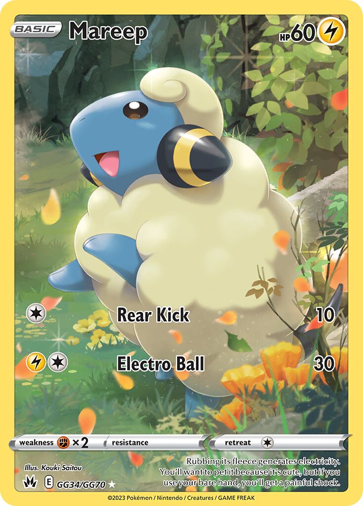 Mareep 034 — Crown Zenith (Galarian Gallery) (English Pokémon TCG card)