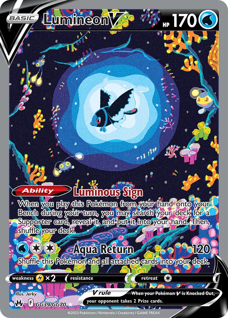 Lumineon V 039 — Crown Zenith (Galarian Gallery) (English Pokémon TCG card)
