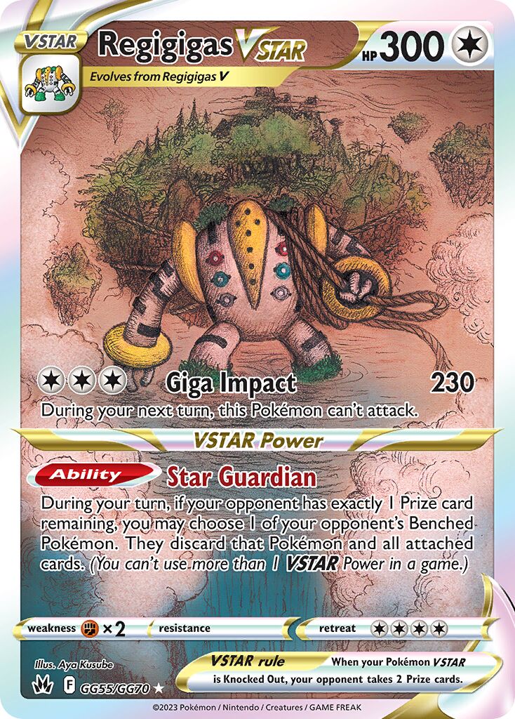 Regigigas VSTAR 055 — Crown Zenith (Galarian Gallery) (English Pokémon TCG card)