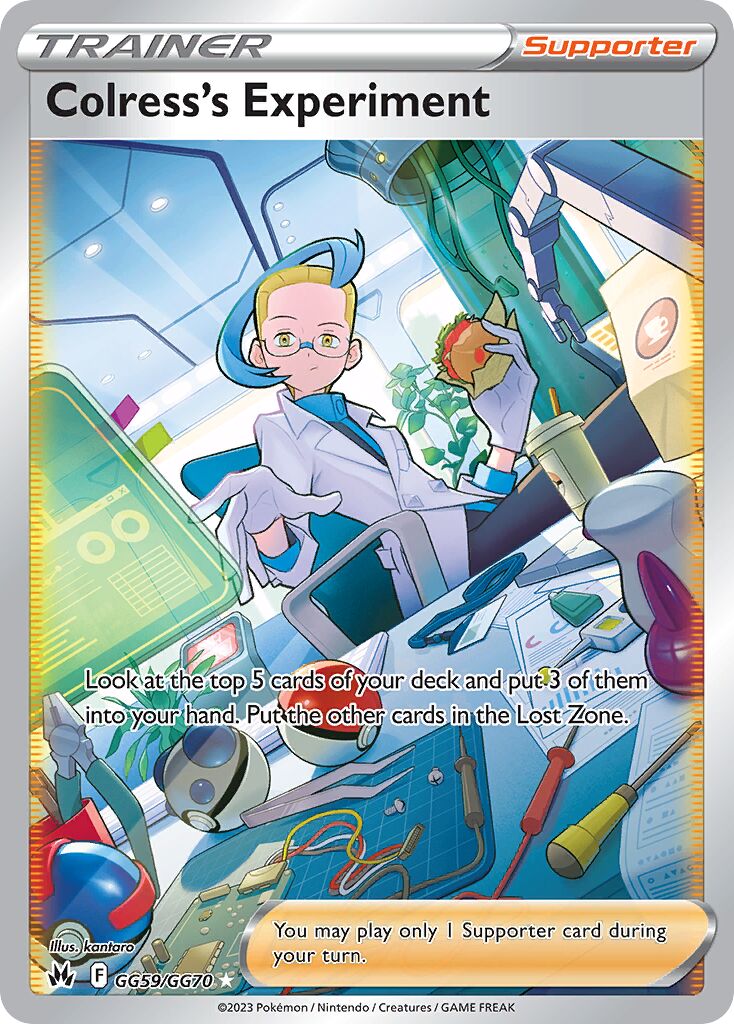 Colress's Experiment 059 — Crown Zenith (Galarian Gallery) (English Pokémon TCG card)