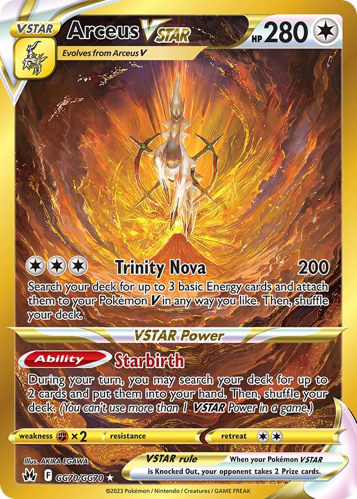Arceus VSTAR 070 — Crown Zenith (Galarian Gallery) (English Pokémon TCG card)