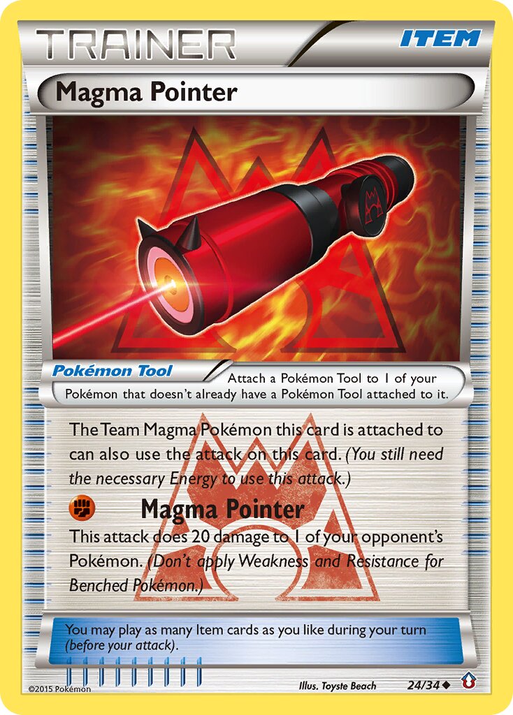 Magma Pointer 024/34 — Double Crisis (English Pokémon TCG card)