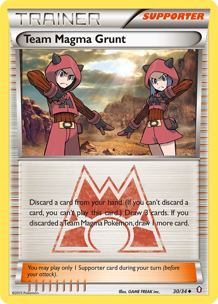Team Magma Grunt 030/34 — Double Crisis (English Pokémon TCG card)