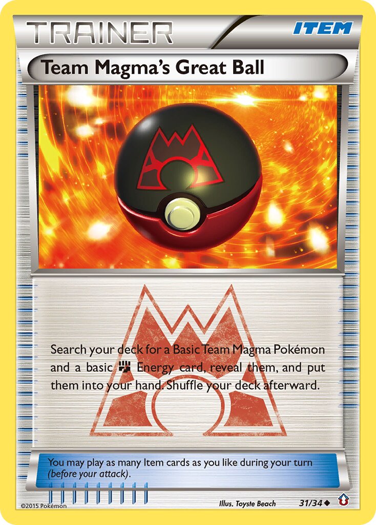 Team Magma's Great Ball 031/34 — Double Crisis (English Pokémon TCG card)