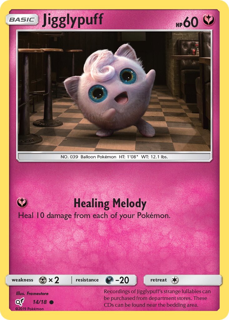 Jigglypuff 014/18 — Detective Pikachu (English Pokémon TCG card)