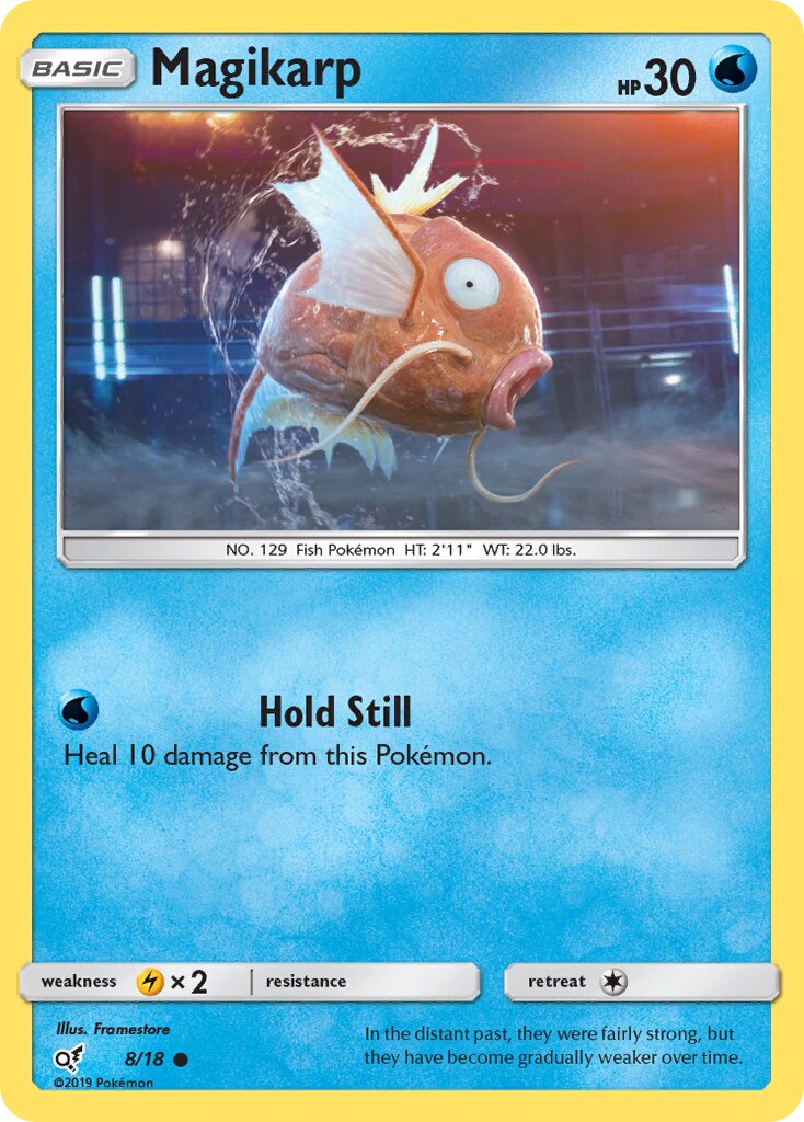 Magikarp 008/18 — Detective Pikachu (English Pokémon TCG card)