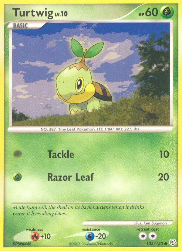 Turtwig 103/130 — Diamond & Pearl (English Pokémon TCG card)