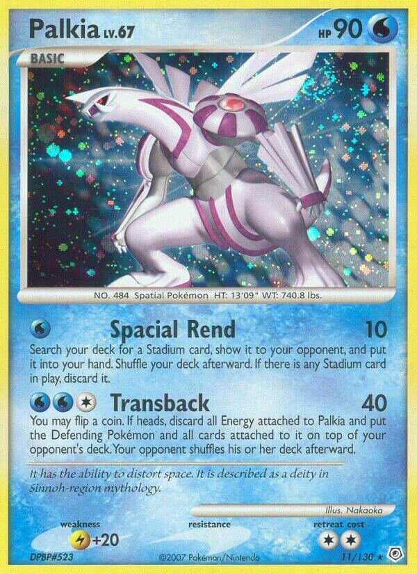Palkia 011/130 — Diamond & Pearl (English Pokémon TCG card)