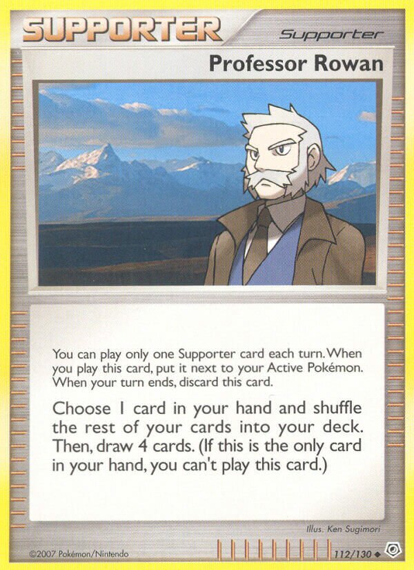 Professor Rowan 112/130 — Diamond & Pearl (English Pokémon TCG card)