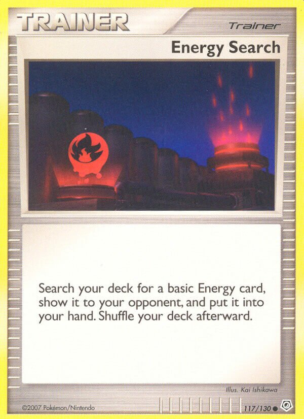 Energy Search 117/130 — Diamond & Pearl (English Pokémon TCG card)