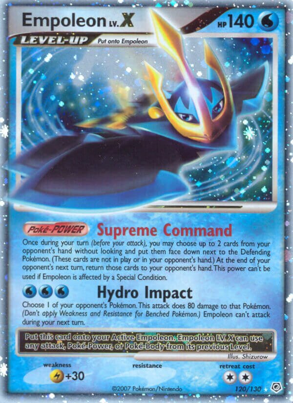 Empoleon LV.X 120/130 — Diamond & Pearl (English Pokémon TCG card)