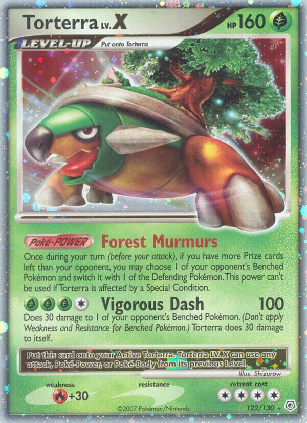 Torterra LV.X 122/130 — Diamond & Pearl (English Pokémon TCG card)