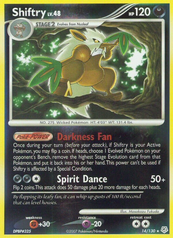 Shiftry 014/130 — Diamond & Pearl (English Pokémon TCG card)