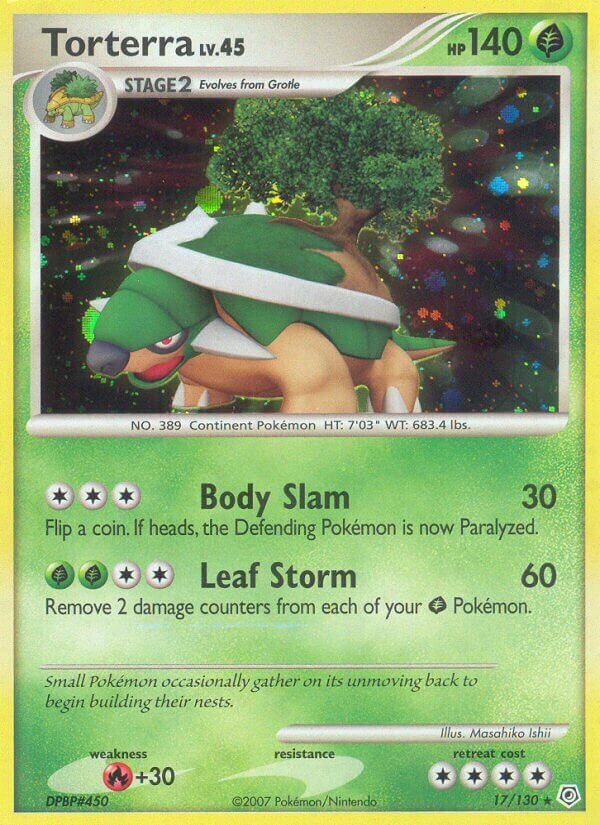 Torterra 017/130 — Diamond & Pearl (English Pokémon TCG card)
