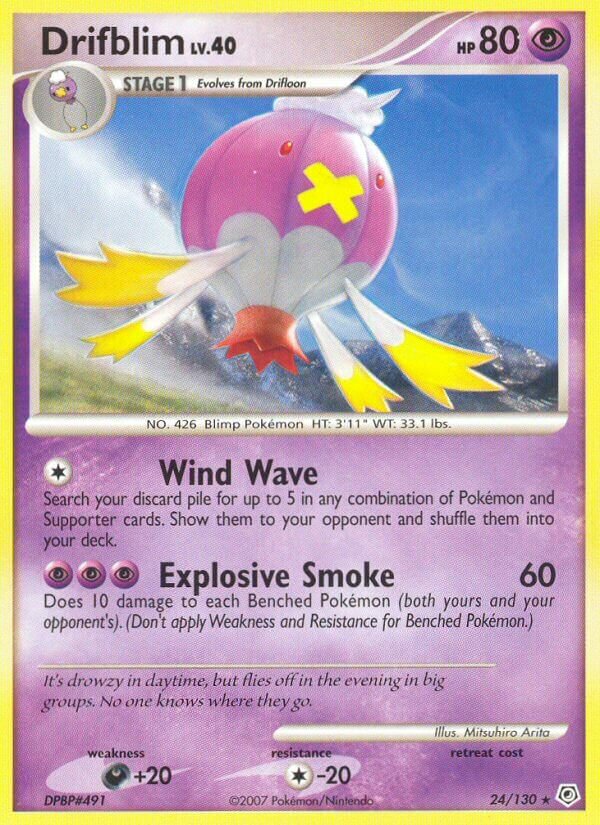 Drifblim 024/130 — Diamond & Pearl (English Pokémon TCG card)