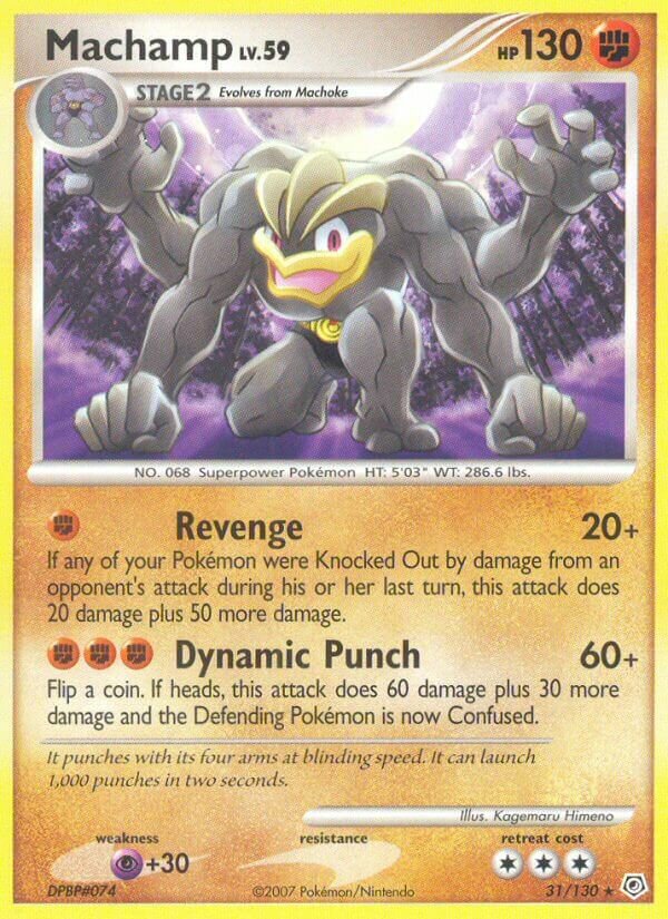 Machamp 031/130 — Diamond & Pearl (English Pokémon TCG card)