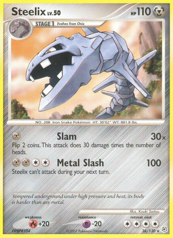 Steelix 038/130 — Diamond & Pearl (English Pokémon TCG card)